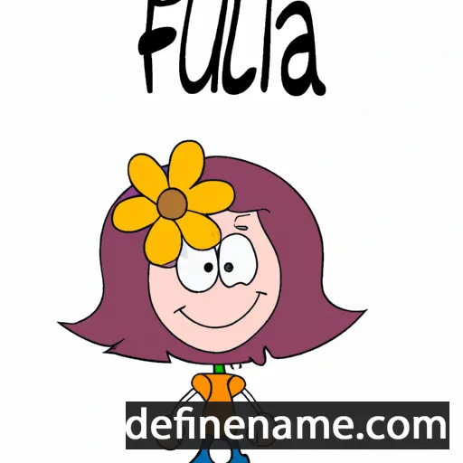 cartoon of the name Flaura