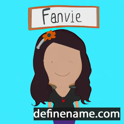 cartoon of the name Flaviane