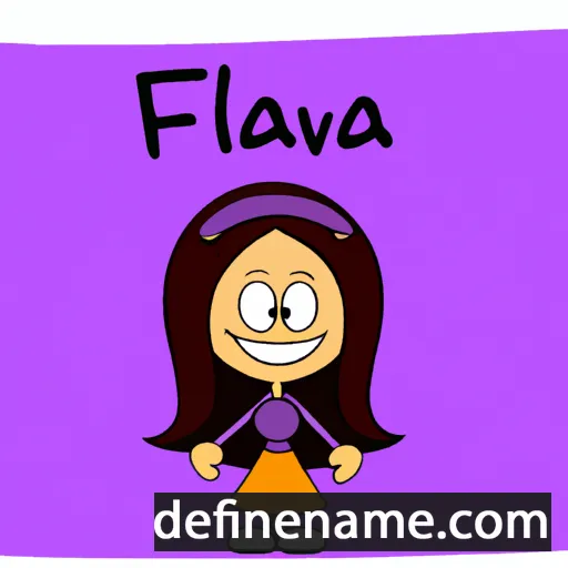 Flavija cartoon