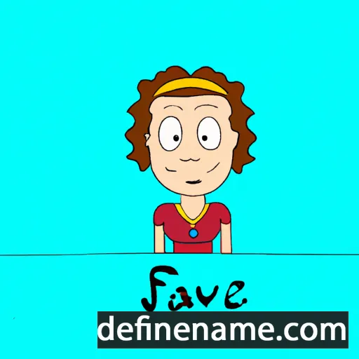 cartoon of the name Flavije