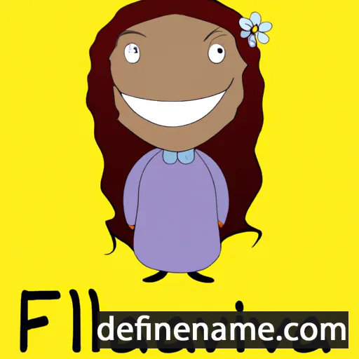 cartoon of the name Flavilla