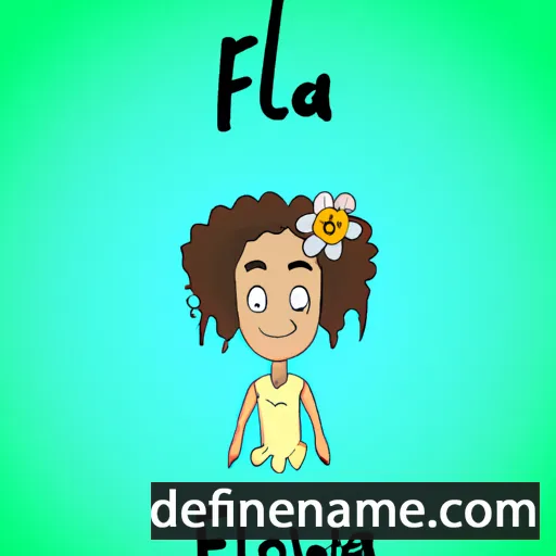 cartoon of the name Flawia