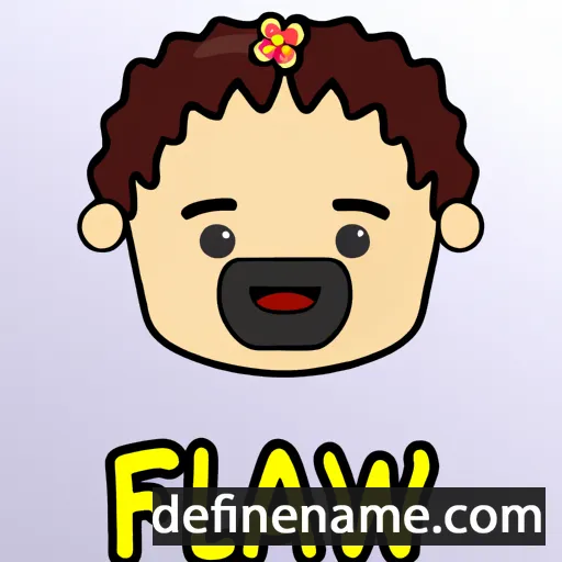 cartoon of the name Flawian