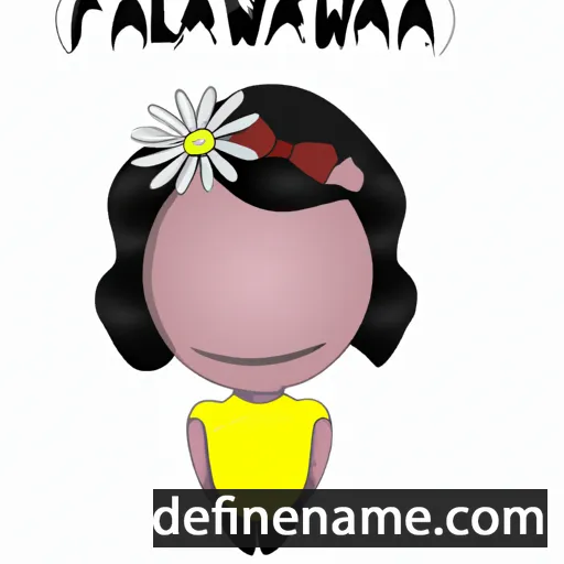 cartoon of the name Flawiana