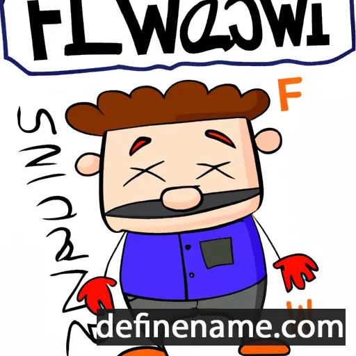 cartoon of the name Flawiusz