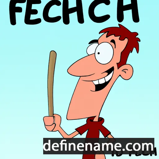 cartoon of the name Fletch