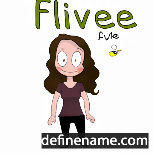 cartoon of the name Fllavie