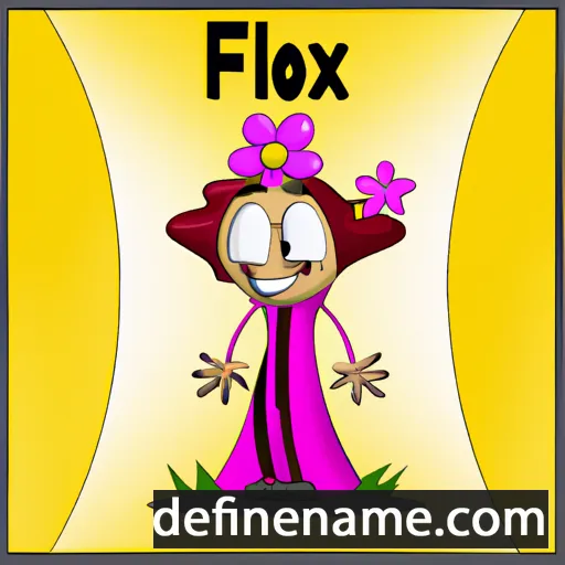 cartoon of the name Flor de Lix