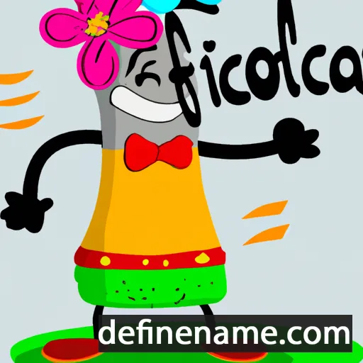 cartoon of the name Floraci