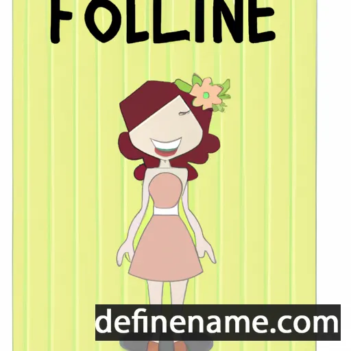 cartoon of the name Floraline