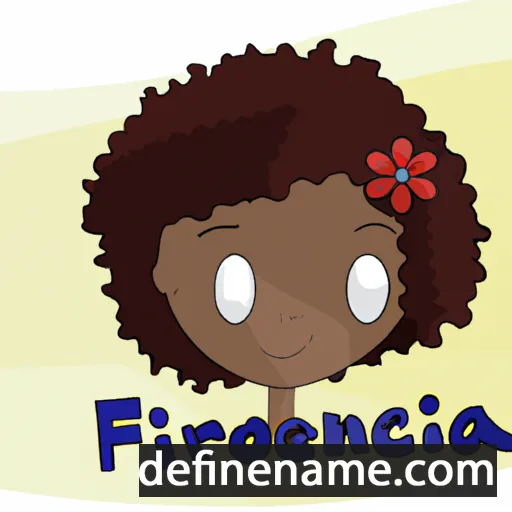 cartoon of the name Florència