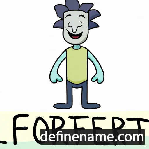 cartoon of the name Floreat