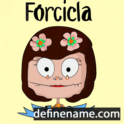 cartoon of the name Florecia