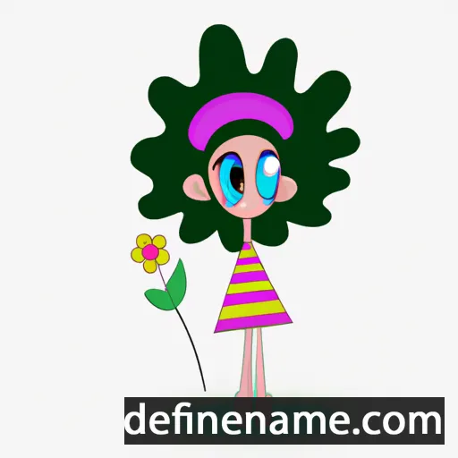 cartoon of the name Floressa