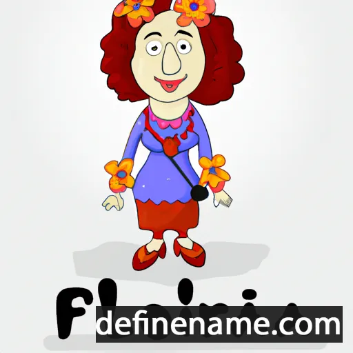 cartoon of the name Floria