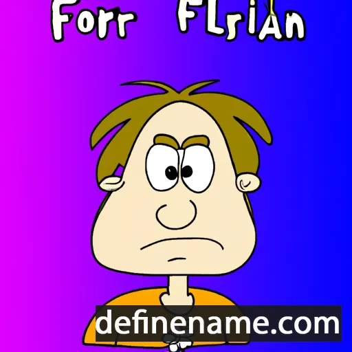 cartoon of the name Floriant