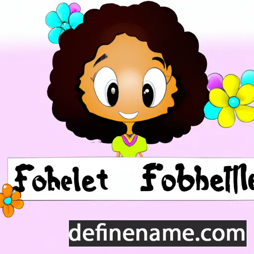 cartoon of the name Floribeth