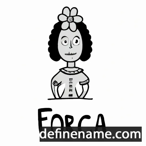 cartoon of the name Florica