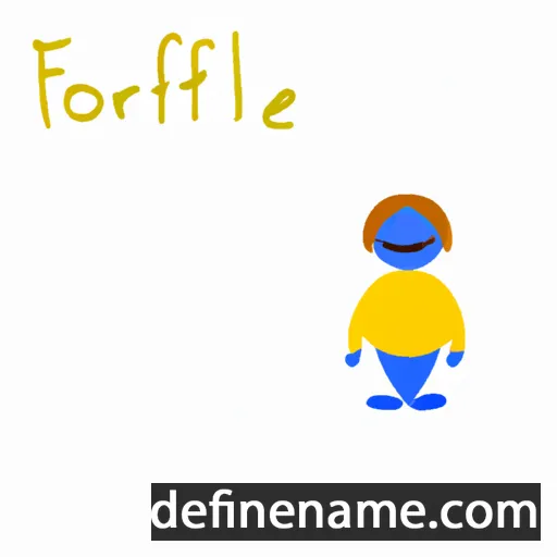 cartoon of the name Florinel