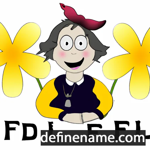 cartoon of the name Florisdelfa