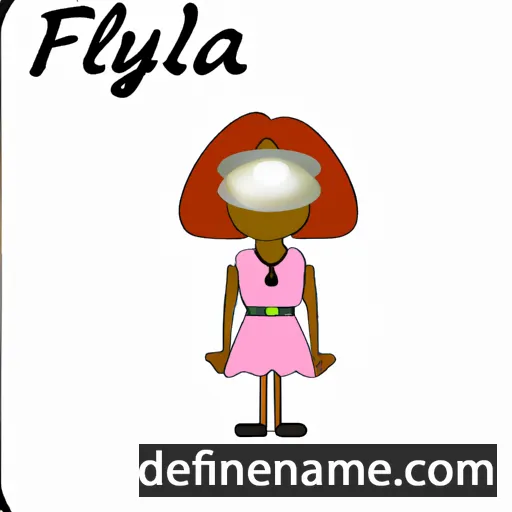 cartoon of the name Floyda