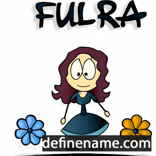 cartoon of the name Fluria