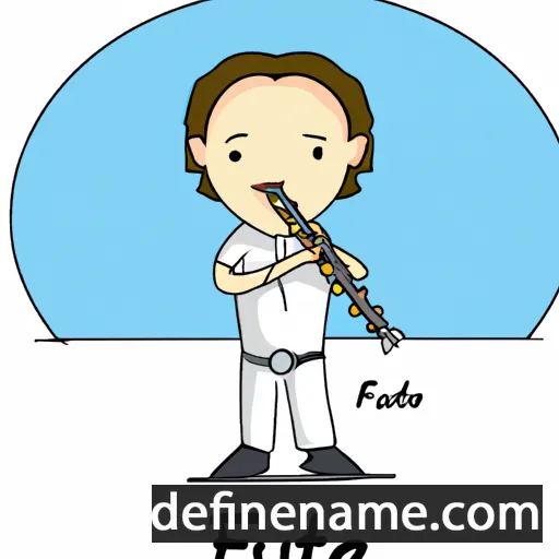 cartoon of the name Flute