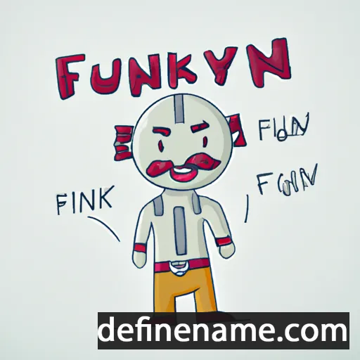 cartoon of the name Fɨ̀nkuyn