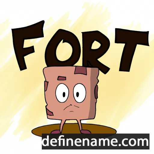 cartoon of the name Fòrt