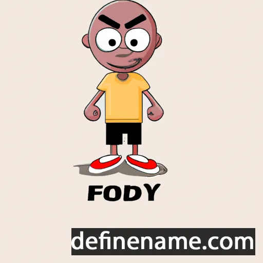 cartoon of the name Foday