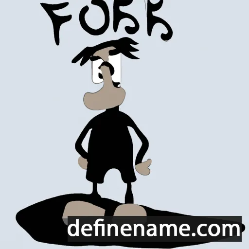 cartoon of the name Foeke