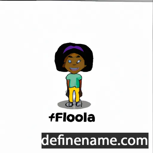 cartoon of the name Folaoluwashade