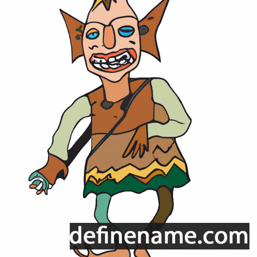 cartoon of the name Folkar