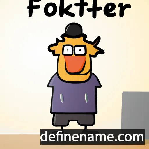 cartoon of the name Folkert