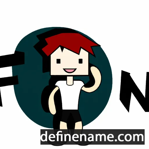 cartoon of the name Fon