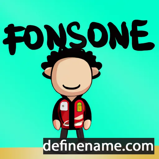 cartoon of the name Fonsie