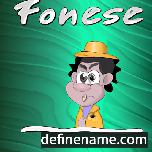 cartoon of the name Fonsine