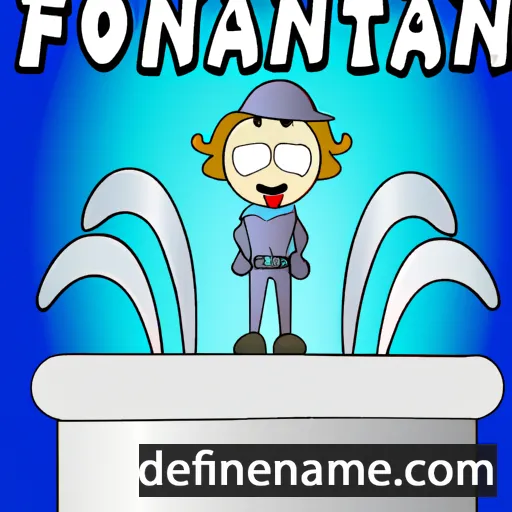 Fontain cartoon