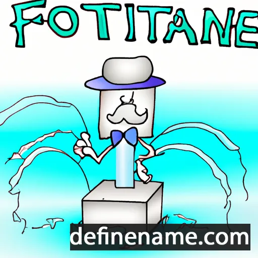 cartoon of the name Fontaine