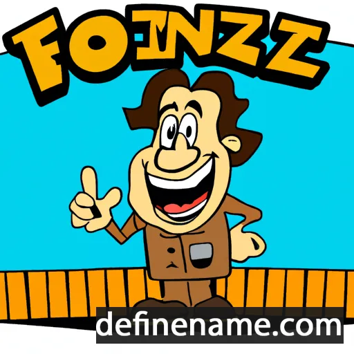 cartoon of the name Fonzie