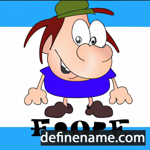 cartoon of the name Foppe