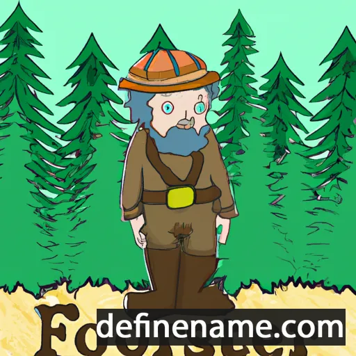 cartoon of the name Forester