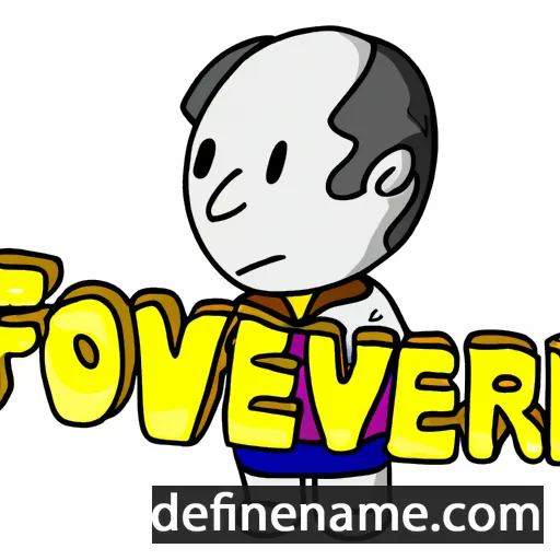 cartoon of the name Forever