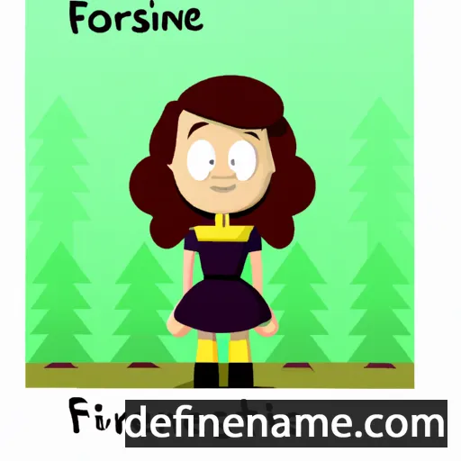 cartoon of the name Forrestine