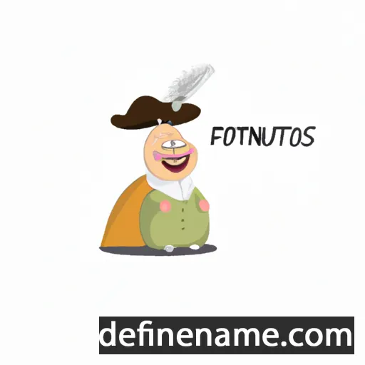 cartoon of the name Fortūnatas