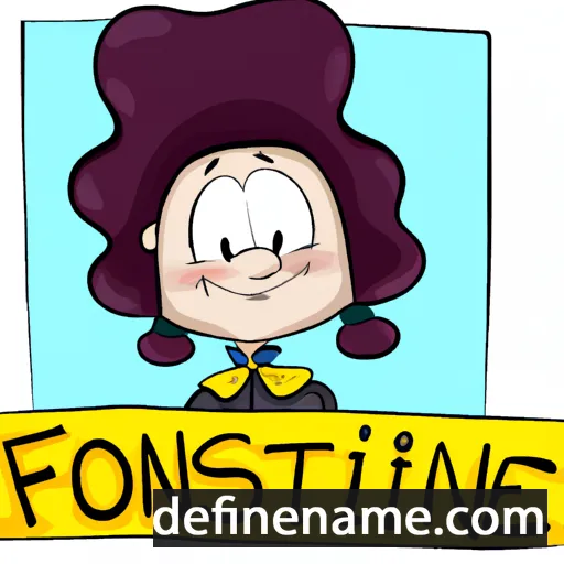 cartoon of the name Fostine