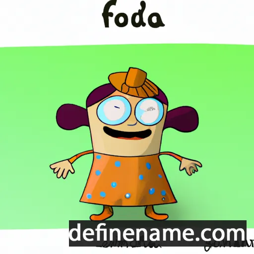 cartoon of the name Fotida