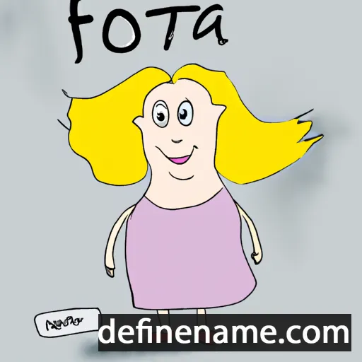 cartoon of the name Fotima