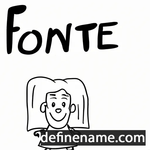 cartoon of the name Fotine