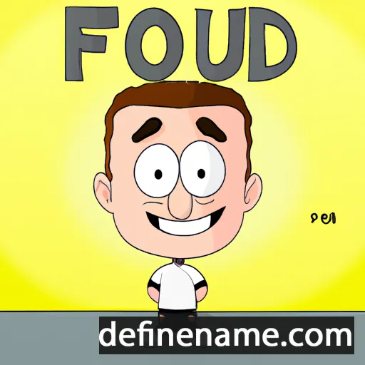 cartoon of the name Foued